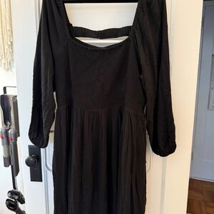 Old Navy Black Long Sleeve Dress